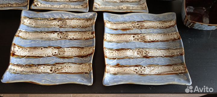 Столовый сервиз керамика Уютерра квадратный