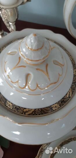 Антикварный чайный сервиз Германия фарфор