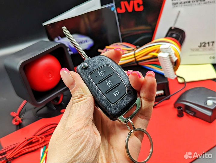 Автосигнализация JVC j217