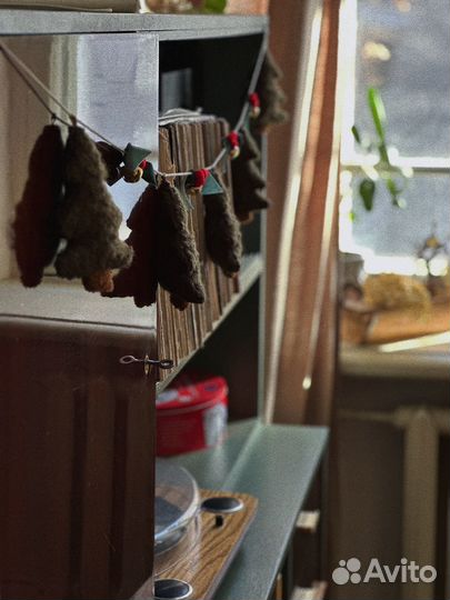 Гирлянда новогодняя елочки букле