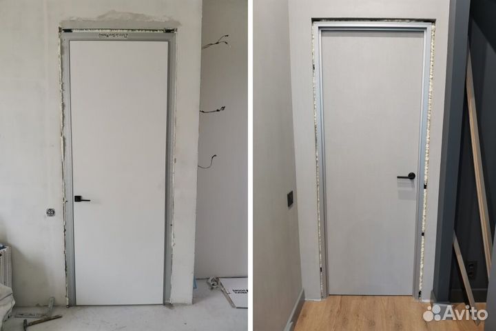 Скрытая дверь под дизайн