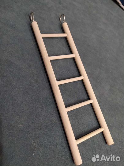 Лесенка для попугаев деревянная