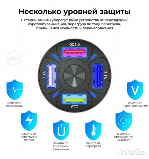 Автомобильная зарядка в прикуриватель