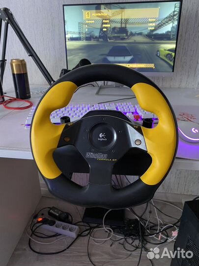 Игровой руль logitech wingman formula gp