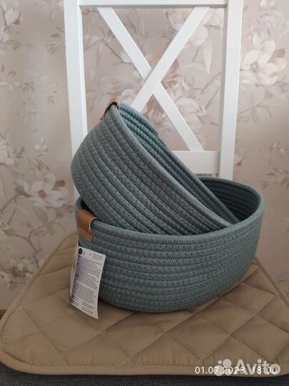 Новый набор хлопковых корзин