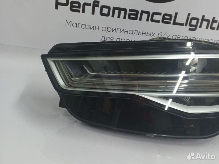 Левая фара Рестайлинг Audi A6 C7 Matrix