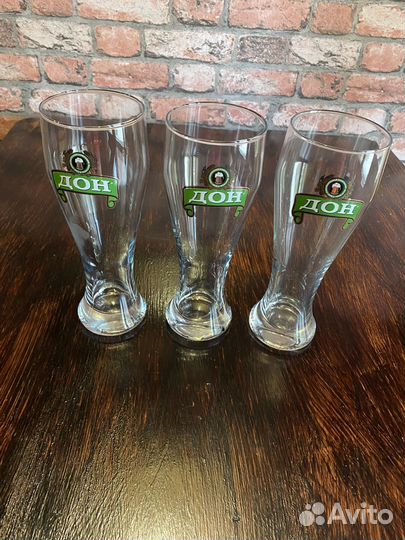 Бокалы для пива 0.5 л и 0.33 л