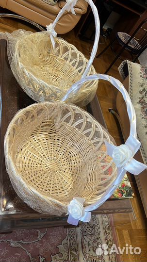 Свадебные корзины. корзина плетенная