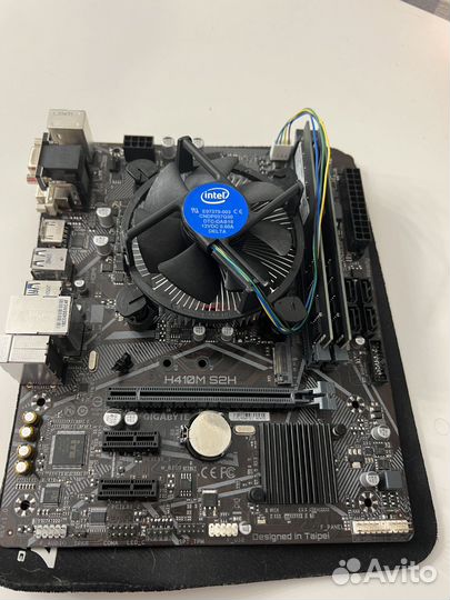 Комплект 10100(не F, с видео) +gb h410m s2h+16gb