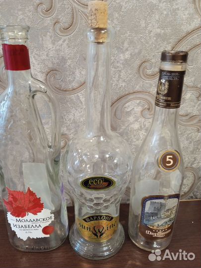 Бутылка стеклянная