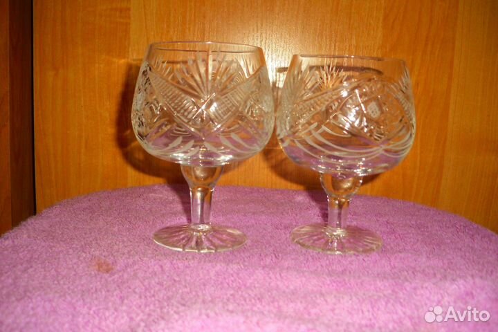 Фужеры хрустальные СССР винтаж