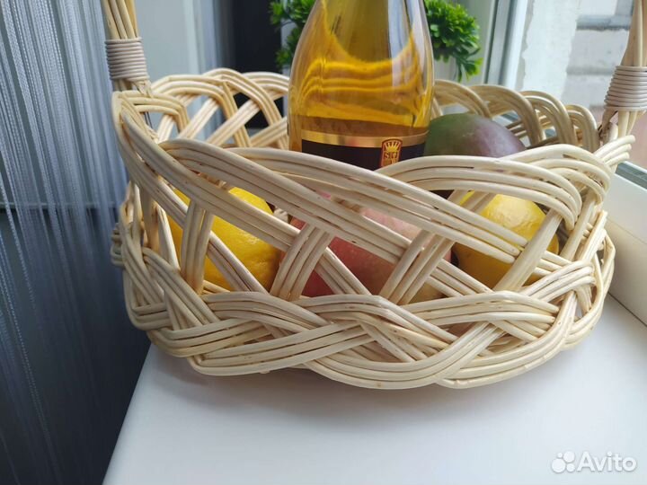 Корзины ажурные подарочная 27см из лозы.Пасхальная