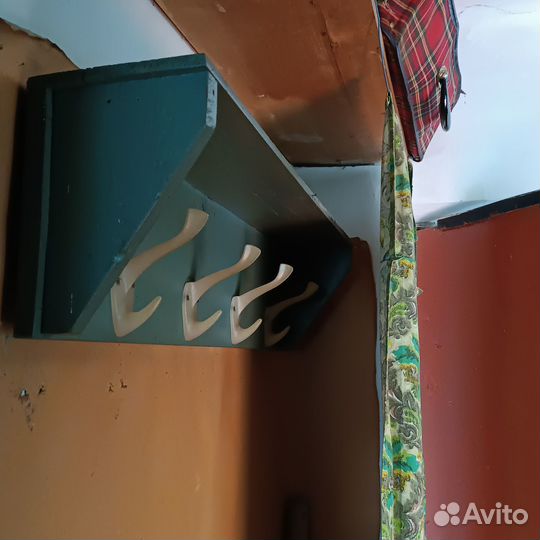 СССР Полка Вешалка Большая деревянная Советская