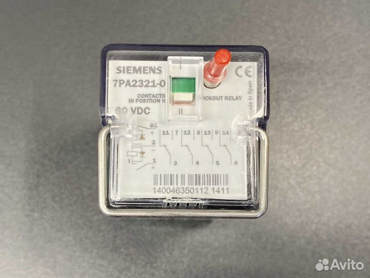 Siemens 7PA2321-0 60V DC реле, новое, 6 шт