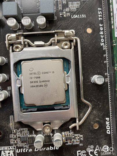 Core i5 7500, GA-H110M-HD2, 8Gb озу