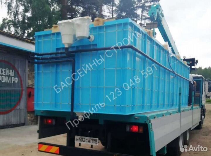 Чаша для бассейна 6x2 пластиковая