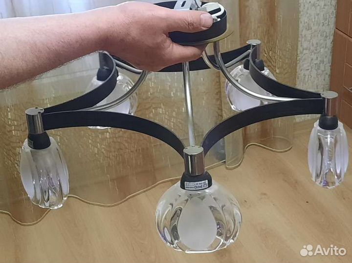 Люстра потолочная италия бу