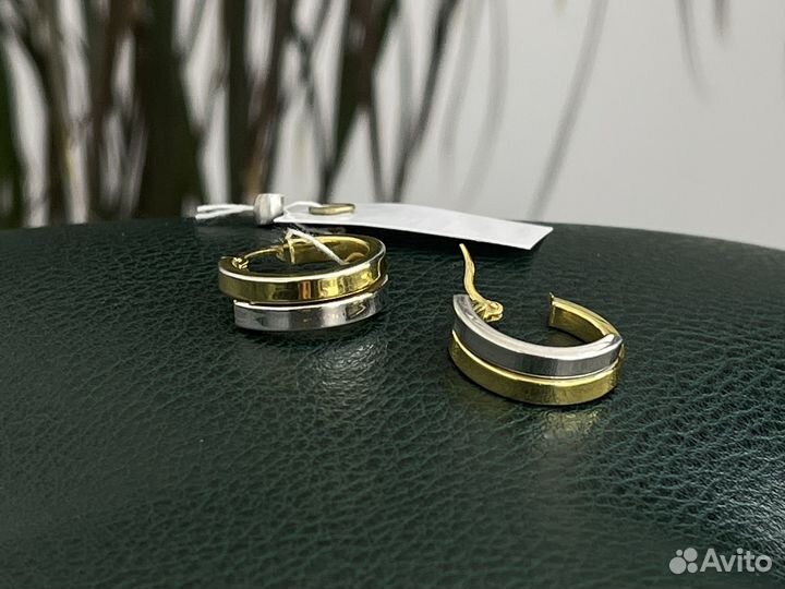 Золотые серьги 375 -й пробы