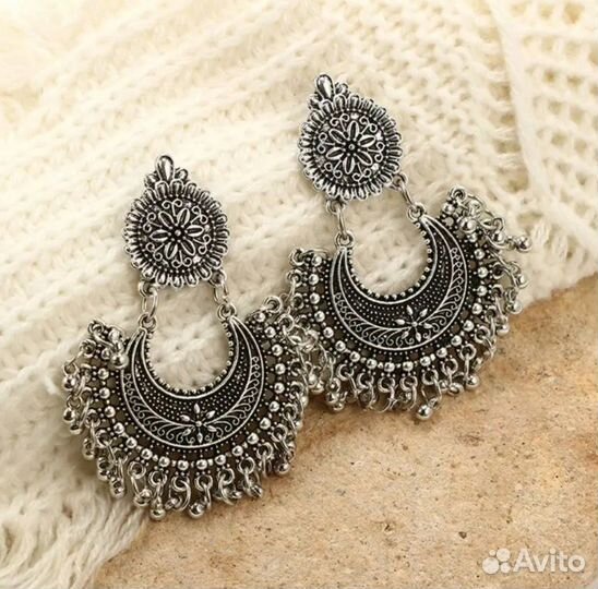 Суперские серьги бохо этно новые