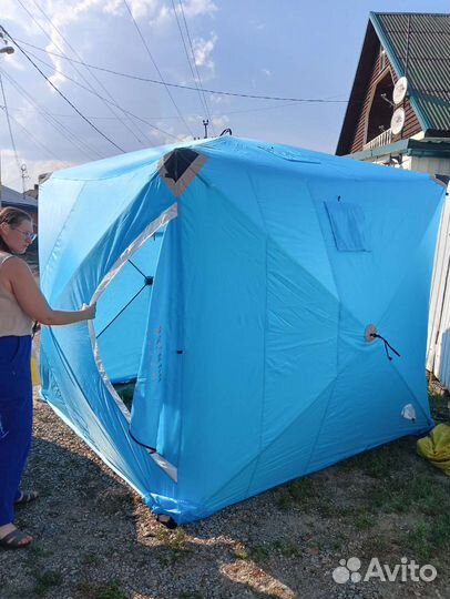 Зимняя палатка куб утепление 2.4*2.4*250