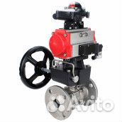 Кран шаровой DN.ru BV3232P(3pc) -FP-F-ISO-H Ду80 Ру25, трехсоставной полнопроходной фланцевый, нержа