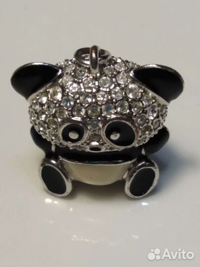 Кулон. Подвеска. Панда. Swarovski