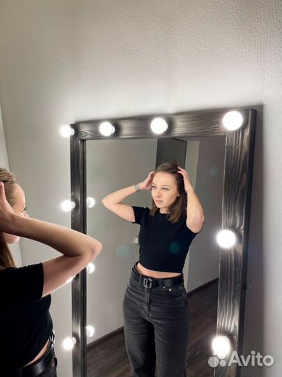 Зеркало ростовое с лампочками