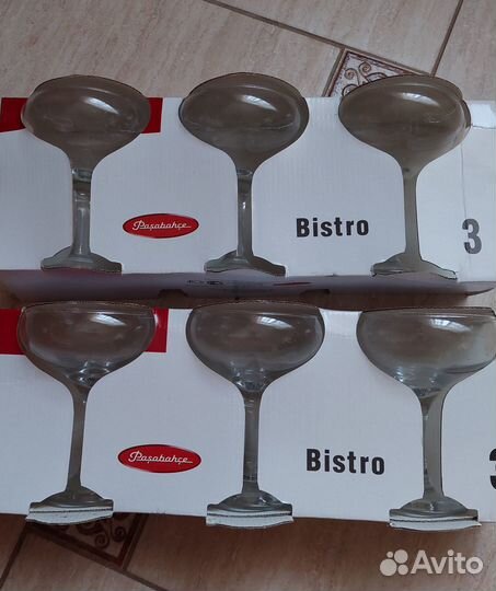 Бокалы, креманки, стаканы