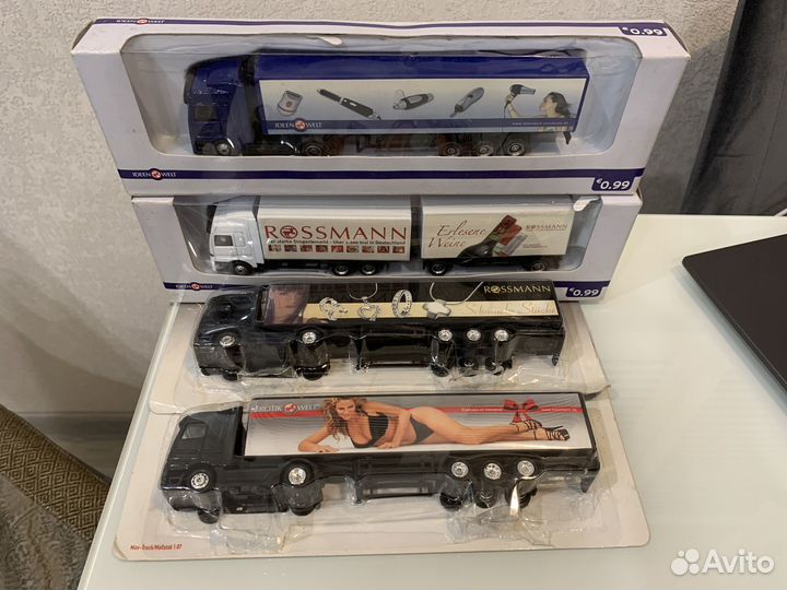 Коллекц. модели грузовиков и фургонов, 1:87