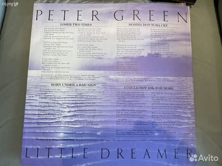 Peter Green-Little Dreamer-1980 LP