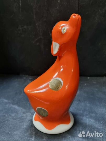 Старинная солонка, перечница. Олененок. В отличном