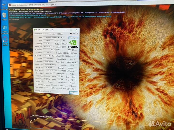 Palit Gamerock gtx 1080 TI 11 GB