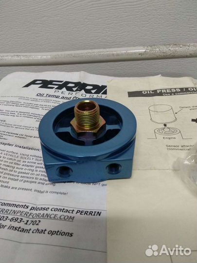 Проставка под датчики температуры и давления масла