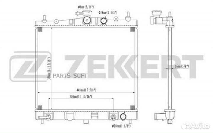Радиатор охлаждения Ниссан Ноут (E11) 06