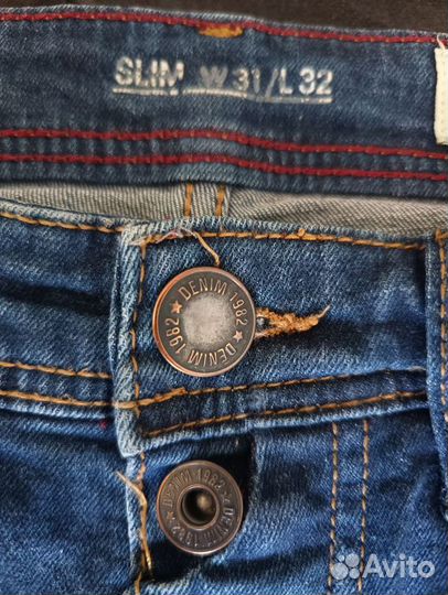 Джинсы denim 1982 slim W31/L32