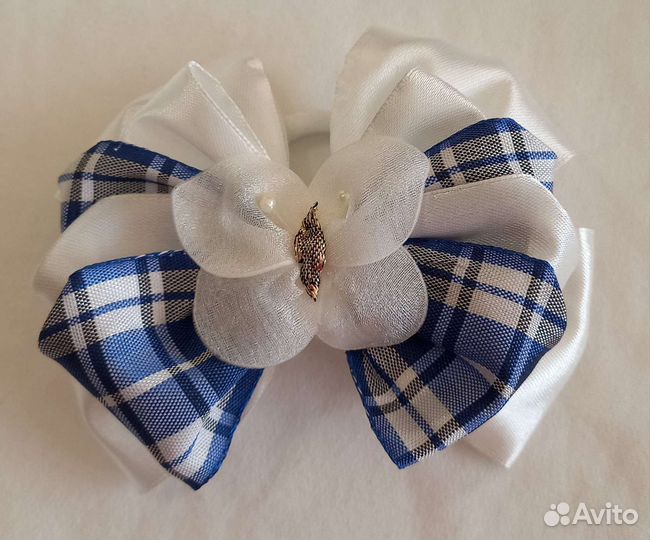 Нарядные банты на резинке для волос