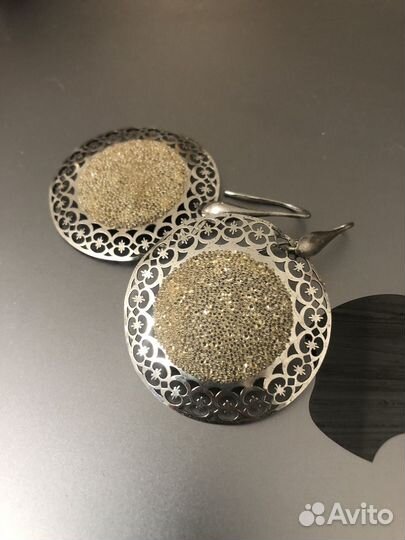 Серьги серебряные ручная работа