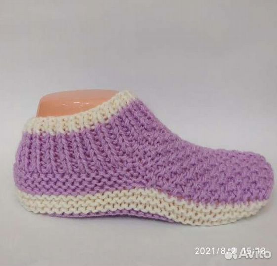 Вязанные тапочки