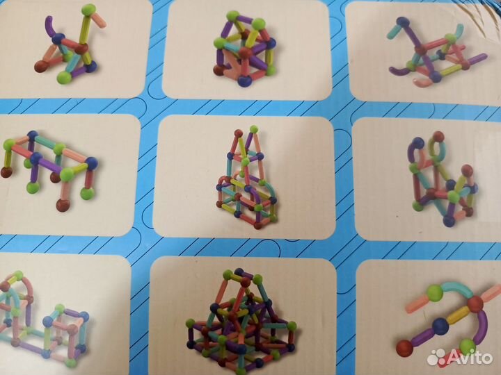 Магнитный конструктор 100 элементов