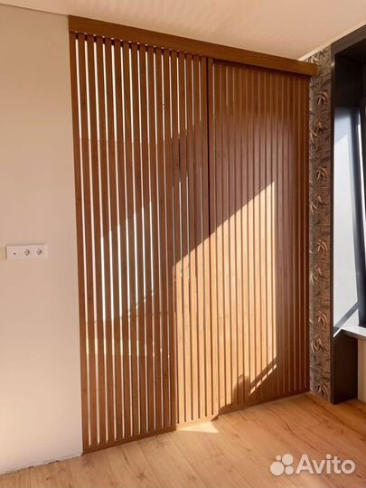 Раздвижные реечные двери