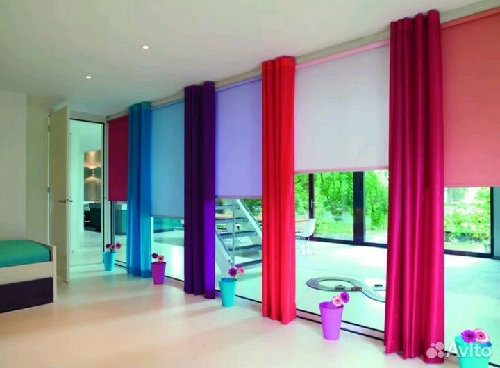 Шторы 300 см/280 см готовые подшитые