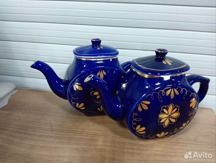 Чайник заварочный СССР гжель