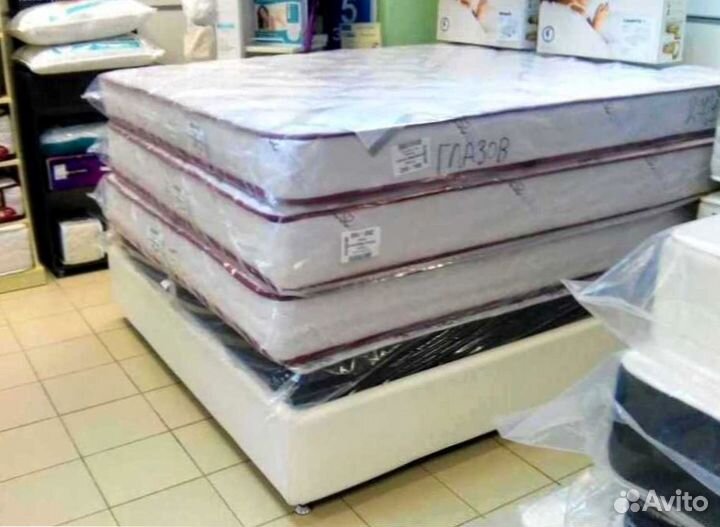 Матрас одно спальный ортопедический пружинный с до