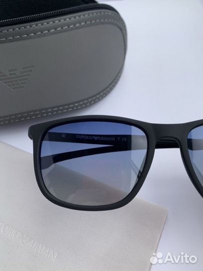 Очки emporio armani голубые поляризационные