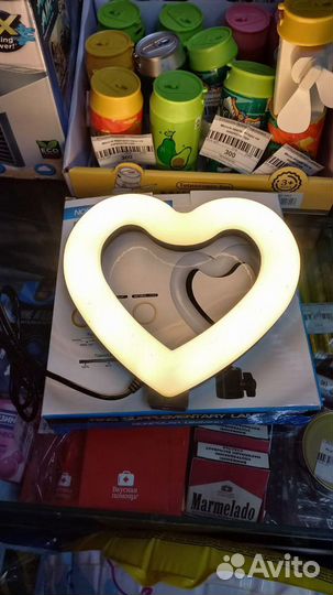 Кольцевая лампа Сердце