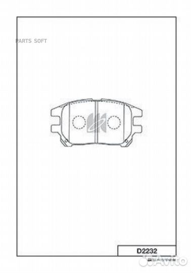 Колодки тормозные дисковые пер. Lexus RX300 02-03