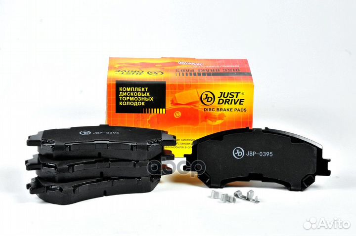 Колодки тормозные, передние jbp0395 Just Drive