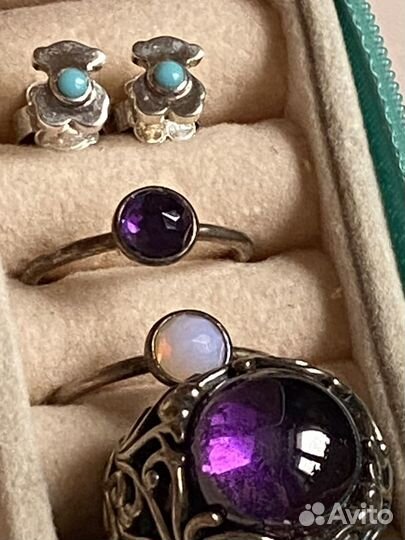 Pandora серьги кольца