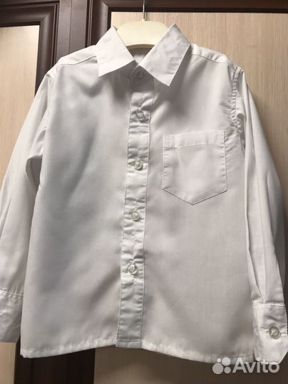 Рубашка белая для мальчика 98р