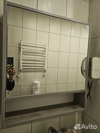 Зеркало в ванную с системой хранения